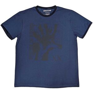 System Of A Down Unisex Adult Intoxicated Ringer Cotton T-Shirt / Denim Blue